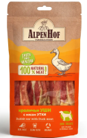 АльпенХоф A552/79387 Лакомство д/средних и крупных собак Уши кроличьи с мясом утки 80г
