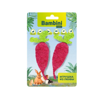 Игрушка Bambini Pets для грызунов "Редиски" из люфы,  2 шт