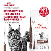Royal Canin Gastrointestinal Fibre Response Сухой ветеринарный корм для кошек при запорах, 350 г