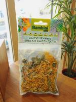 Лакомство Bambini Pets высушенные цветки календулы для грызунов и кроликов, 10 г. 