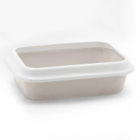 111511 Туалет LEADER для кошки с рамкой 46*34,5*14 см бежевый