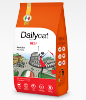 Сухой корм Dailycat casual, для взрослых стерилизованных кошек с говядиной 0,4кг