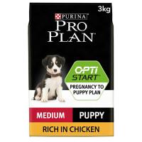 Purina Pro Plan Dog Medium Puppy Корм сухой для щенков средних пород, с курицей, 3 кг