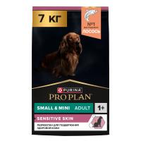 PRO PLAN DOG Optiderma Сухой корм для вз. собак мелких и карл. пород с чувств.кожей, с лососем, 7 кг