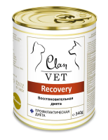 Влажный ветеринарный корм CLAN VET RECOVERY для собак и кошек, восстановительная диета 340г 