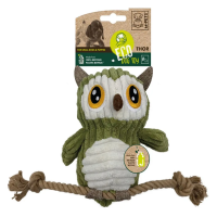 Игрушка для собак Mpets, СОВА С КАНАТОМ мягкая 30 см. 10641099 
