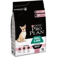 PRO PLAN DOG Optiderma Сухой корм для взрослых собак мелких и карликовых пород с чувствительной кожей, с Лососем, 3 кг