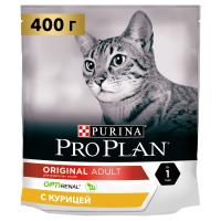 Сухой корм Pro Plan® Adult для взрослых кошек, курица, пакет, 400 г