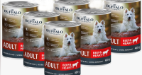 Влажный корм Mr.Buffalo взрослых для собак Говядина и сердце 6*400г