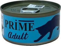 Влажный корм для кошек Курица и Говядина, паштет, 75г. PRIME ADULT