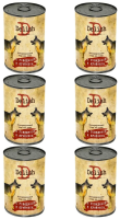 Влажный корм Delish для собак говядина и ягнёнок 6*400 гр
