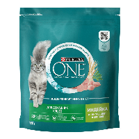 Сухой корм Purina One для домашних кошек с индейкой 750 г