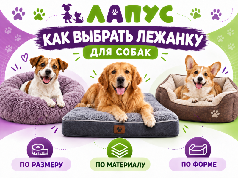 Как выбрать лежанку для собаки