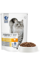Сухой корм Perfect Fit Sensitive для взрослых кошек с чувствительным пищеварением с индейкой 190 г
