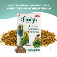 Корм для волнистых попугаев Pappagallini 1 кг. FIORY 