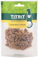Лакомство для кошек Титбит Сердечки с сыром, 50 г
