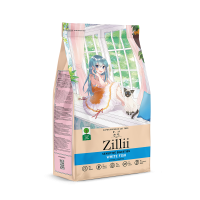 Сухой корм Zillii Sensitive Digestion Cat для кошек с чувств. пищеварением с белой рыбой, 400г
