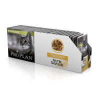 Purina PRO PLAN Sterilised Консервированный корм для стерилизованных кошек и котов, курица в соусе, 26 x 85 г