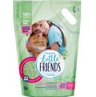 Литтл Френдс Наполнитель комкующийся растительный Tofu Bamboo 5л