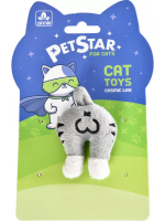 Игрушка для кошек PET STAR  попка кота, плюшевая  4.7-7.7см