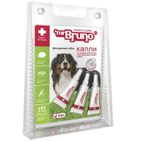 Капли репеллентные Мистер Бруно для крупных собак, 4мл*3пипетки