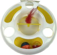 Игровая база для кошек MPets с мячиком, 24,2x24,2x7,2 см