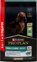 Сухой корм Purina Pro Plan для собак мелких пород с чувствительным пищеварением, кролик 7+1 кг