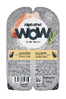 Влажный корм Alphapet WOW Superpremium для взрослых кошек цыпленок 15*80 г