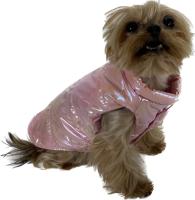 Зимняя водонепроницаемая куртка для питомцев перламутровая розовая S