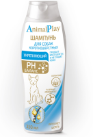 Шампунь Энимал Плей (Animal Play) для короткошерстных собак Укрепляющий с аллантоином, 250мл