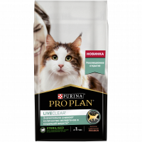 Purina Pro Plan LiveClear для стерилизованных кошек с лососем, снижает количество аллергенов 1,4 кг