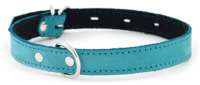 Ошейник 1111Б COLOR LINE 1сл 12 мм нубук/фетр длина 21-29 см бирюзовый
