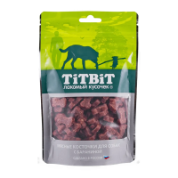 Лакомство для собак Титбит, Косточки мясные с бараниной, 145гр