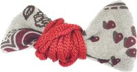 Игрушка для кошек шуршащая БАНТИК на эластичном шнуре (10 см, текстиль, 1шт), 601010
