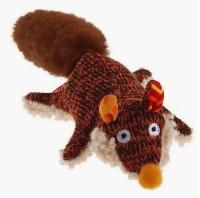 Игрушка для маленьких и средних собак, GiGiwi Лиса с пищалкой 9см