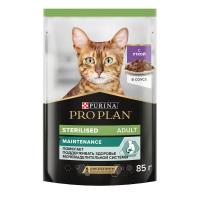 PURINA PRO PLAN Sterilised Консервированный корм для для взрослых стерилизованных кошек, утка в соусе, 85 г
