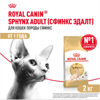ROYAL CANIN Sphynx Корм сухой для кошек породы Сфинкс, 2 кг
