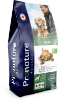 Сухой беззерновой корм Pronature Holistic Nordico GF для собак, индейка с уткой 2.5 кг 