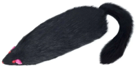 Игрушка Триол для кошек Черная мышь натуральным мехом 14 см