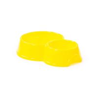 Миска для животных №10 двойная, 294х215 мм, 1,05 литра, 44501