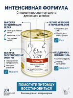 Влажный ветеринарный корм CLAN VET RECOVERY для собак и кошек, восстановительная диета 340г