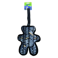 Игрушка для собак PET STAR  в форме медведя с пищалкой, текстиль, 42*21см