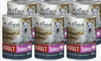 Влажный корм Mr.Buffalo взрослых для собак Индейка 6*400г