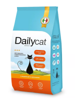 Сухой корм Dailycat для стерилизованных кошек с индейкой и кроликом 1,5 кг