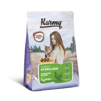 Сухой корм Карми Sterilized для стерилизованных кошек и кастрированных котов Курица 400г