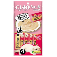 Лакомство-пюре INABA CIAO  для котят Churu Тунец Магуро 14г.  4шт