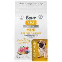 Сухой корм Брит Кеа MINI DOG PUPPY & JUNIOR.HEALTHY GROWTH.MONOPROTEIN для щенков с индейкой, 1,5кг