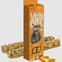 Палочки Литтл Уан 32240 для хомяков, крыс, мышей и песчанок с Фруктами и орехами 2шт*60г