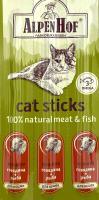 Лакомство АльпенХоф для кошек Колбаски говядина+рыба 3шт