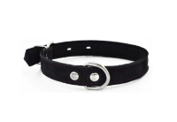 Ошейник 1114Ч COLOR LINE 1сл 25 мм нубук/фетр длина 35-45 см черный